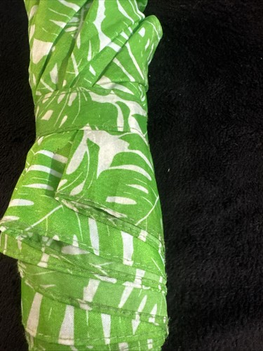 SAGE & EMILY LIME GREEN WHITE LEAF FLOWER COMPACT TRAVEL UMBRELLA AUTO OPEN - 第 5/7 張圖片