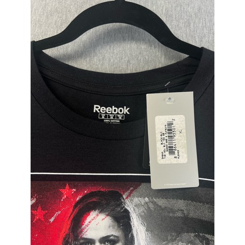 UFC 190 Ronda Rousey Brazil Black T Shirt XL Reebok - Picture 4 of 4