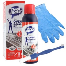 Oven Mate Cooker BBQ Grill Hob Deep Clean Cleaning Paint Gel Brush Gloves Kit