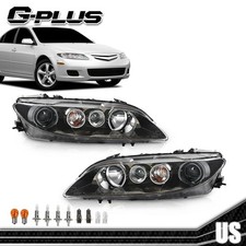 Black Halogen Headlights Fit For 2006 2007 2008 Mazda 6 Left Right Side Clear Black Halogen Headlights Fit For 2006 2007 2008 Mazda 6 Left Right Side Clear