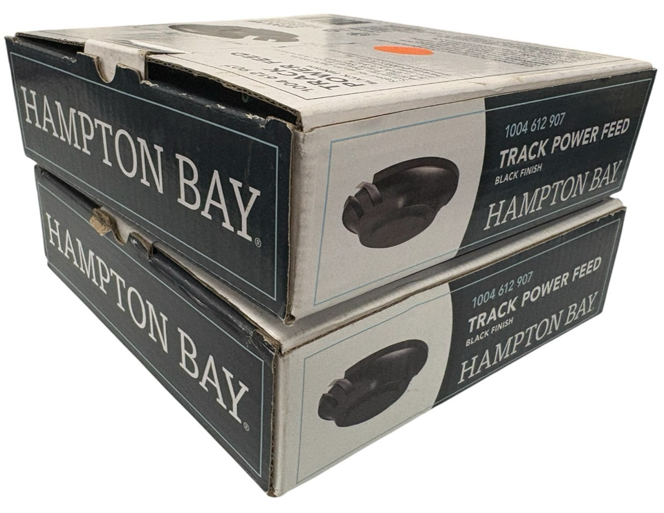 LOT OF 2-Hampton Bay Track Power Feed Black Finish | eBay