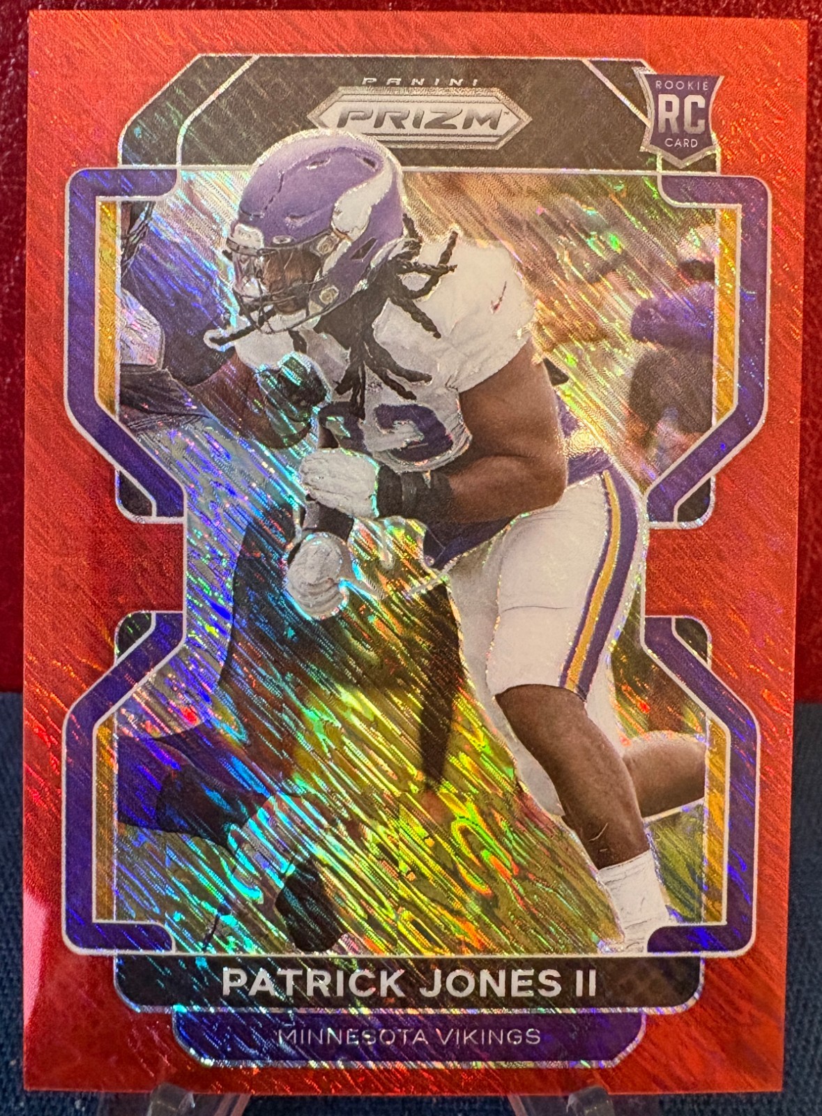 Patrick Jones II Panini Prizm #437 Red Shimmer