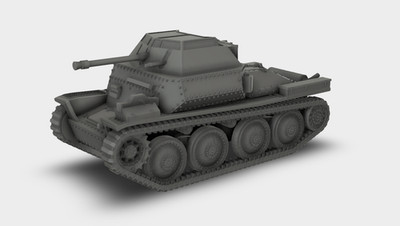 Sd.Kfz. 140/1 Aufklärungspanzer 38(t) mit KwK 38 Bausatz 3D Druck 1:87 - 1:24