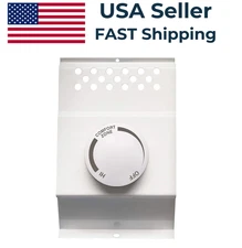 Cadet BTF2W Double Pole Baseboard Thermostat - White (08734)