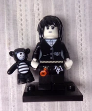 LEGO Series 12 Spooky Girl Mini (no skirt, short hair) RARE Black Teddy Bear VG!