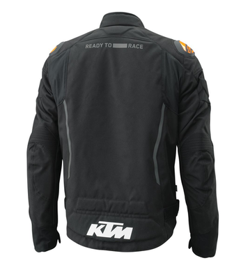 KTM Ampere Waterproof Jacket by Alpinestars, Black/Orange
