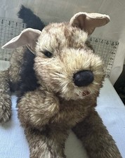 Folkmanis Full Body Dog Hand Puppet Brown  Black AIREDALE TERRIER 2993 24"