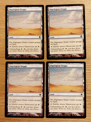 MTG Magic: 4 X Abgelegene Steppe /Secluded Steppe, DEUTSCH, Playset 