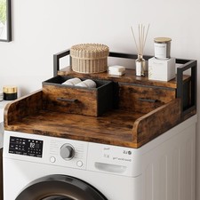 2-Tier Washer Dryer Countertop with Shelf 2 Drawer Washer Dryer Topper Laundry