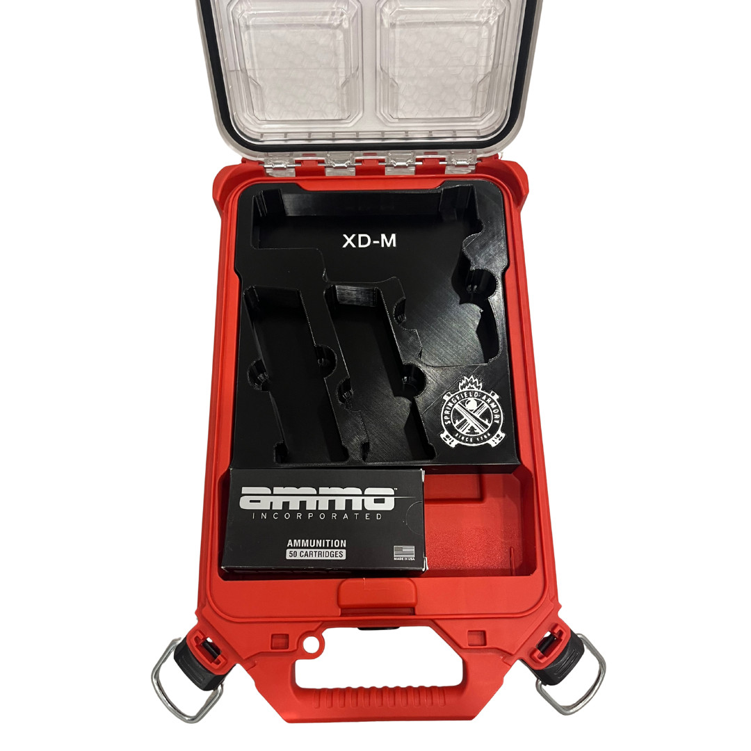 Springfield XD-M 3.8” Insert for Milwaukee Packout – Holds 2 Mags + 95 Rounds