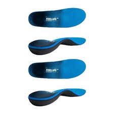 2X Men 12-12.5 Women 14-14.5 Plantar Fasciitis Insoles High Arch Support Inserts