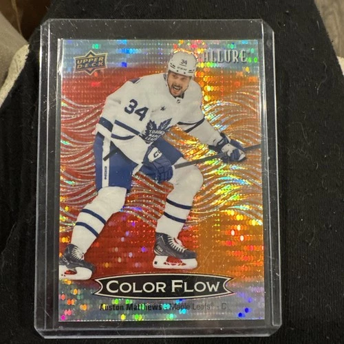 2024-25 Allure Auston Matthews Color Flow Red Orange Spectrum /150 Jersey Match