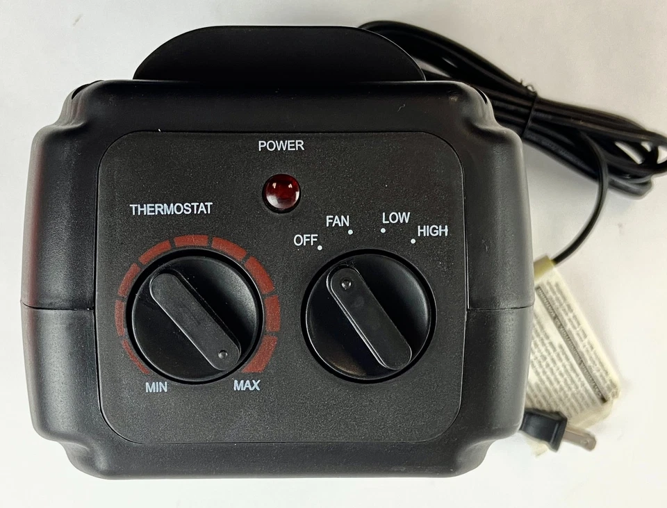 Comfort Zone CZ448 Oscillating Ceramic Space Heater 120V Black - Image 3 of 4