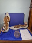 Aquazzura Christy Lace-Up Ballet Flats in Light Grey — photo 1