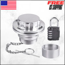 Aluminum Male Non Vented Fuel Cap with Combination Lock for Transfer Tanks 2"