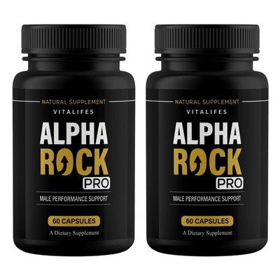 (2 Pack) Alpha Rock Pro Pills, Alpha Rock Performance Supplement (120 Capsules)