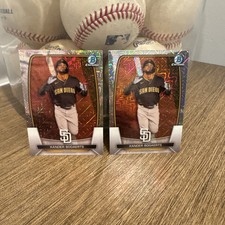 Lot of (2) 2023 Bowman -  Chrome Mojo Refractor #7 Xander Bogaerts