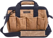 Tool Bag, Heavy Duty Waxed Canvas Bag for Gear, Tools, Supplies and Equipment (1