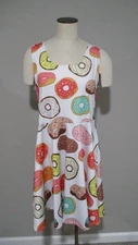 B2 COWCOW PLUS 3XL 20 22 stretch skater dress fit & flare donuts kawaii