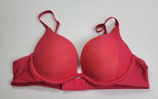Maidenform Underwire Push Up Bra One Fab Fit Pink Orange Full Coverage Size 34A