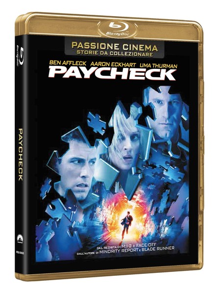 Blu-Ray Paycheck John Woo Ben Affleck Aaron Eckhart Uma Thurman Neu 2004-image