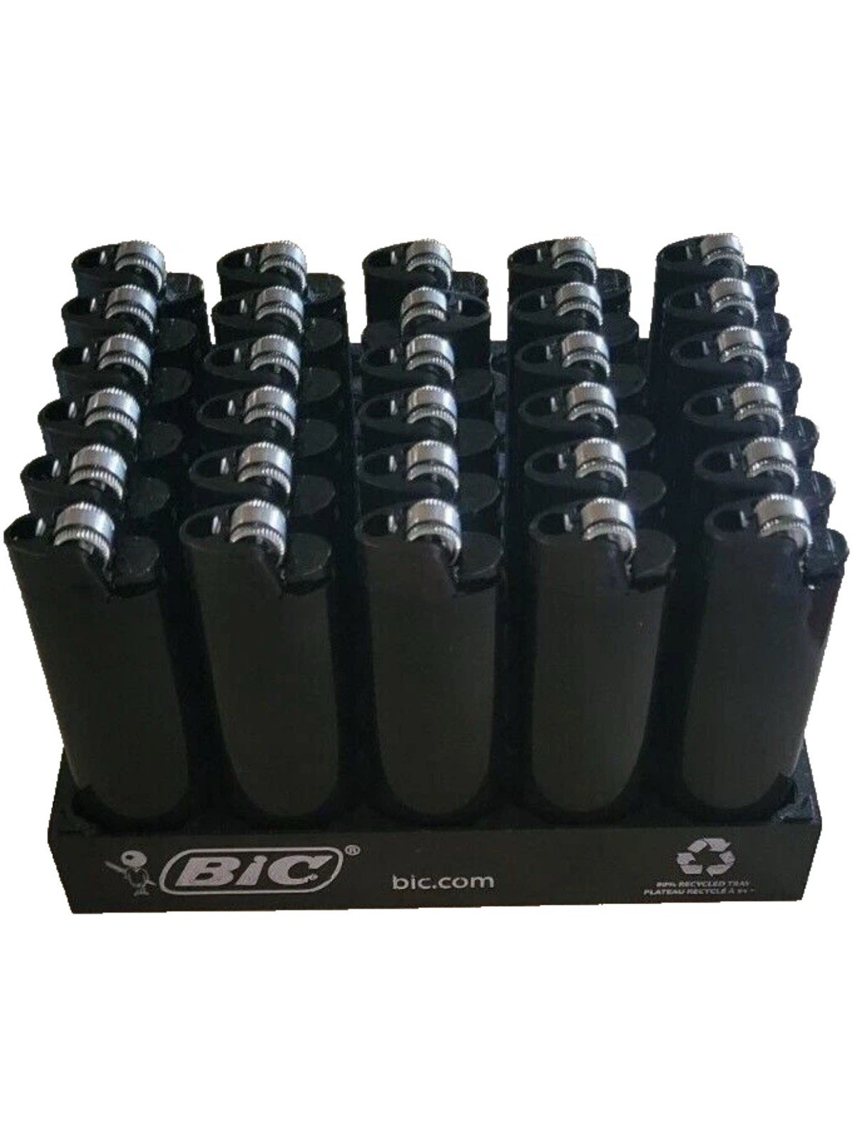 3 Pack LIMITED EDITION Black On Black Bic Classic Style Lighter Exclusive