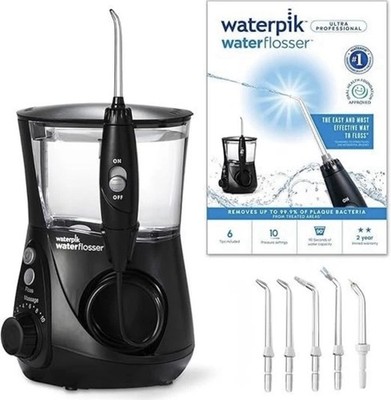 Munddusche Waterpik Professional Water Flosser 4x Aufsätze Schwarz
