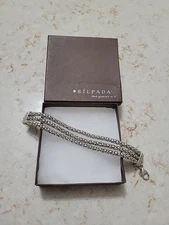 SILPADA 925 STERLING SILVER 3 STRANDS POPCORN DESIGN CHAIN BRACELET