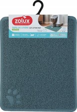 Tappetino per lettiera per gatti blu 37x45 cm - Trappole lettiera, previene il disordine