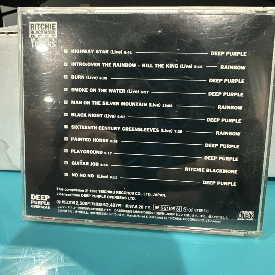 RITCHIE BLACKMORE best tracks JAPAN LTD CD Rare Rainbow 1995 Teichiku Records Foto 2 de 2