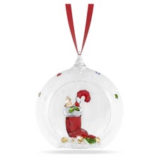 Swarovski Crystal Holiday Cheers Stocking and Candy Ball Ornament 5735700