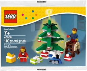 New, Sealed LEGO&reg; Holiday Christmas Set 40058 Decorating the Tree polybag