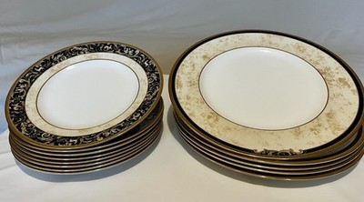Wedgwood Cornucopia Speiseteller & Beilagenteller Set - Bone China England