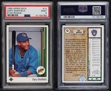 1989 Upper Deck Gary Sheffield (Right Side Up SS on Front) PSA 9 MINT Rookie RC