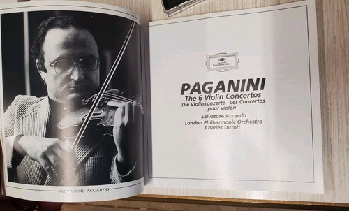 SALVATORE ACCARDO Paganini The 6 Violin Concertos Deutchse Grammophon 3 CD Set - Picture 5 of 7