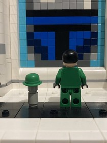 LEGO Batman Riddler Minifigure w/ Hat - 7785 7787 CUSTOM