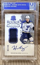 2023-24 Hugh Mcging The Cup Patch Autograph 052/249 UPPER DECK NHL