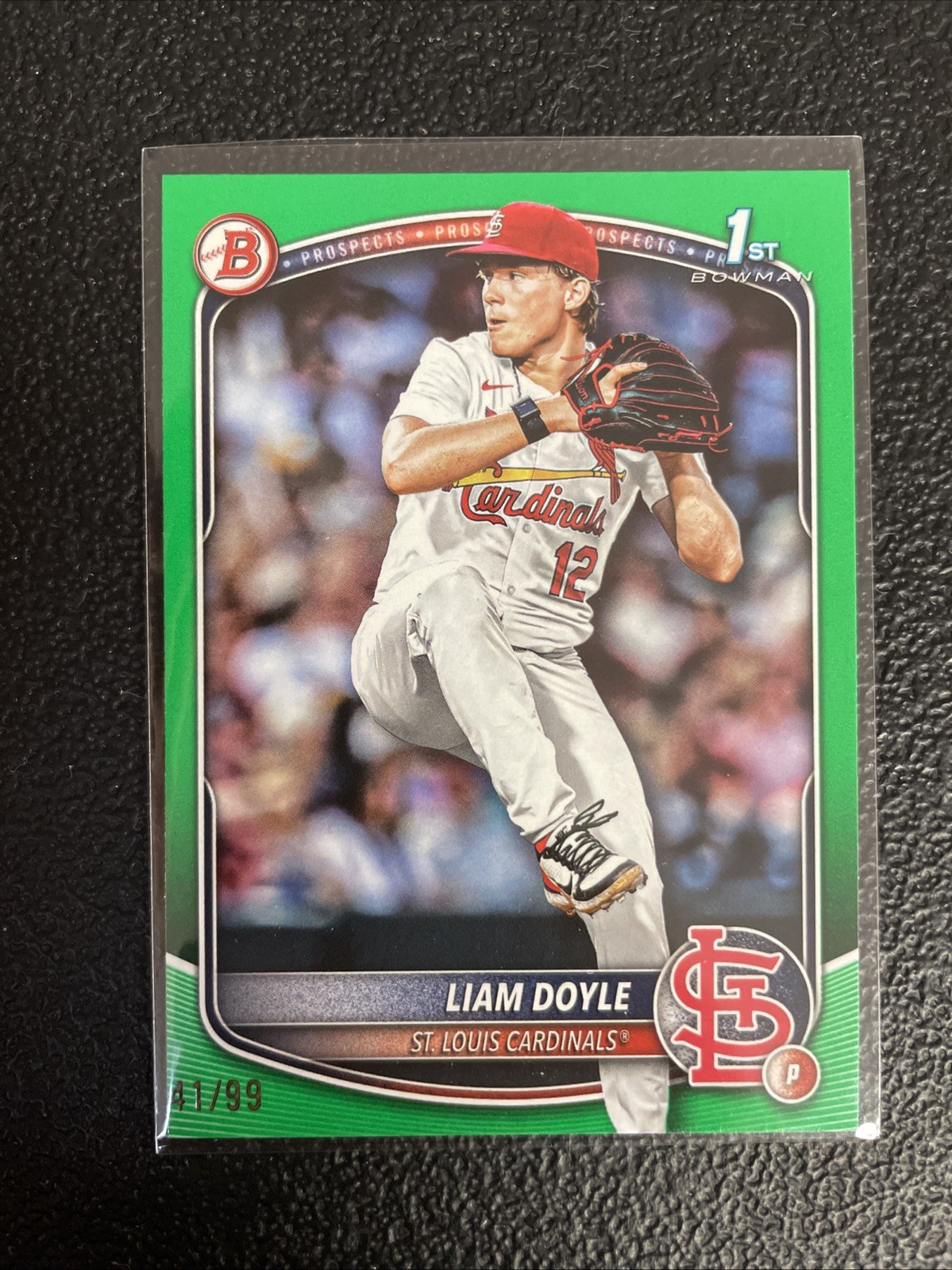 2025 Bowman Draft Green Paper /99 1st Bowman Liam Doyle Cardinals