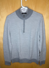 Brooks Brothers 1/4 Zip Extra Fine Merino Woo...