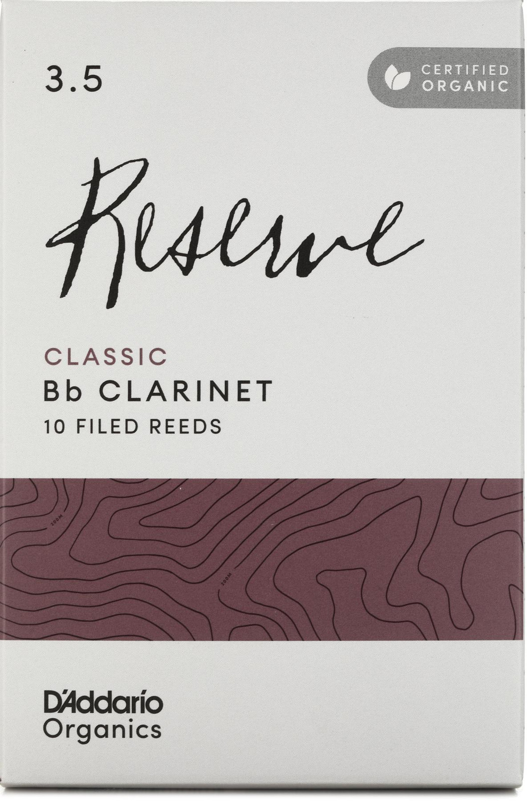 Язычки для кларнета DAddario Organics Reserve Classic Bb - 3,5 (10 упаковок)
