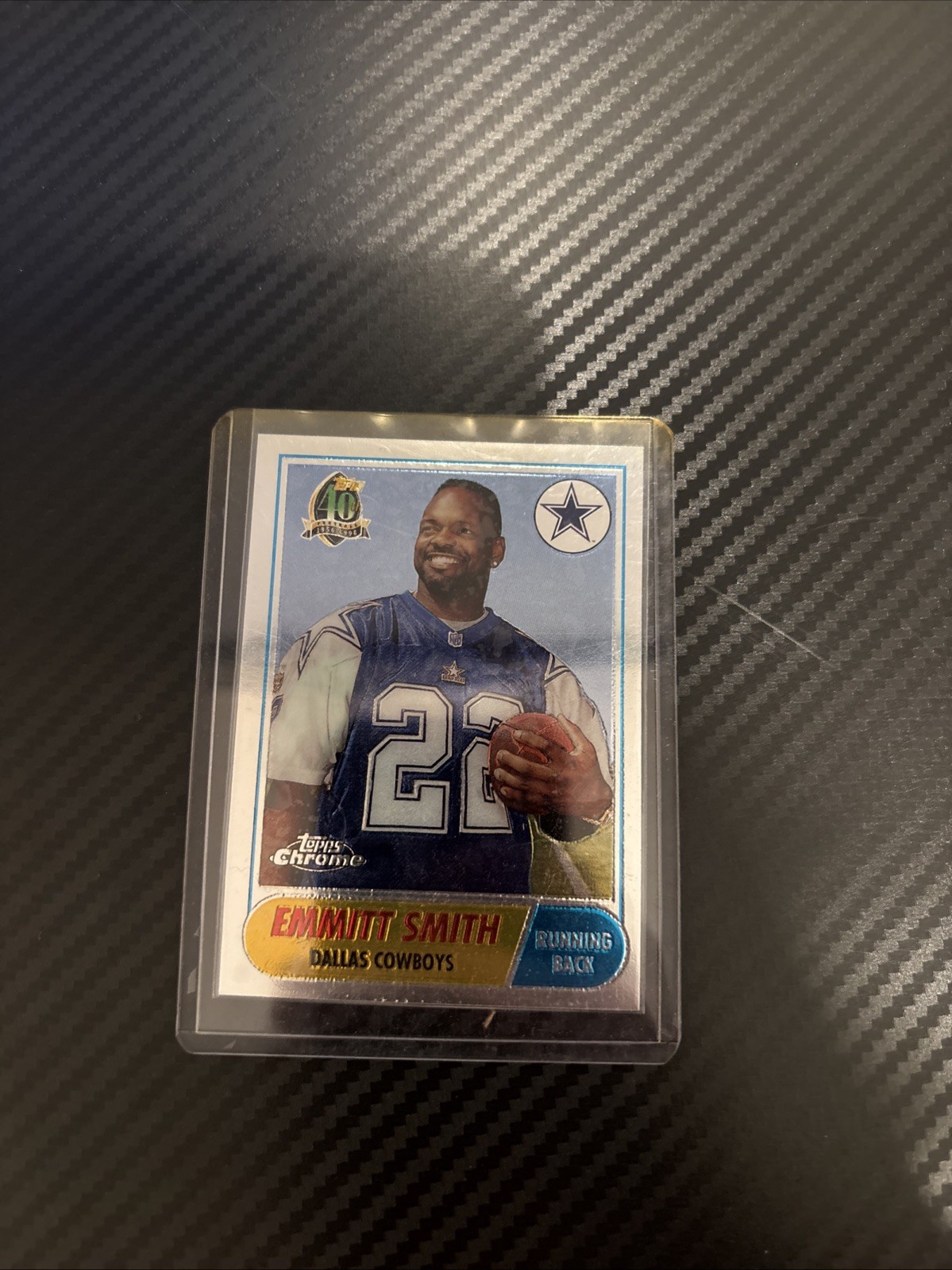 1996 Topps Chrome - 40th Anniversary Retro Emmitt Smith #13 Refractor