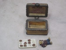 BOYDS GUILT-FREE CHOCOLATES small trinket box container treasure chest bear 