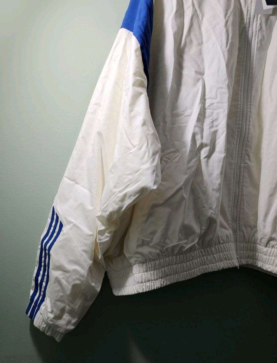 Adidas X Willy Chavarria Poplin Off White Blue Men's Track Jacket