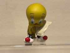 Looney Tunes Plastoy Figur 90er Jahre: Tweety mit Sylvester Pantoffeln + Kissen