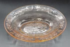 Pink Oval Sharon Depression Glass Bowl