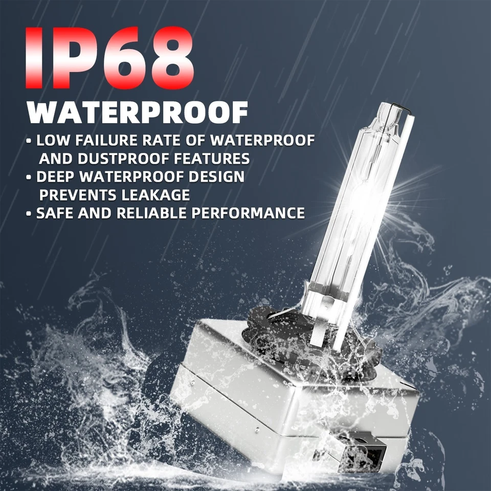 2PCS For Hyundai Genesis 09-16 D1S Xenon HID Headlight Bulbs High&Low Beam 6000K - Image 2 of 4