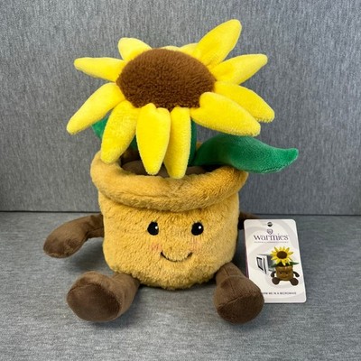 NEW Sunflower Amusable Flower Pot Warmie Lavender Scent Stuffed Cozy Plush Plant