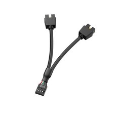 Motherboard 9pin USB2.0 to Dual 9pin Extension Cable, 9 pin to 2 9 pin