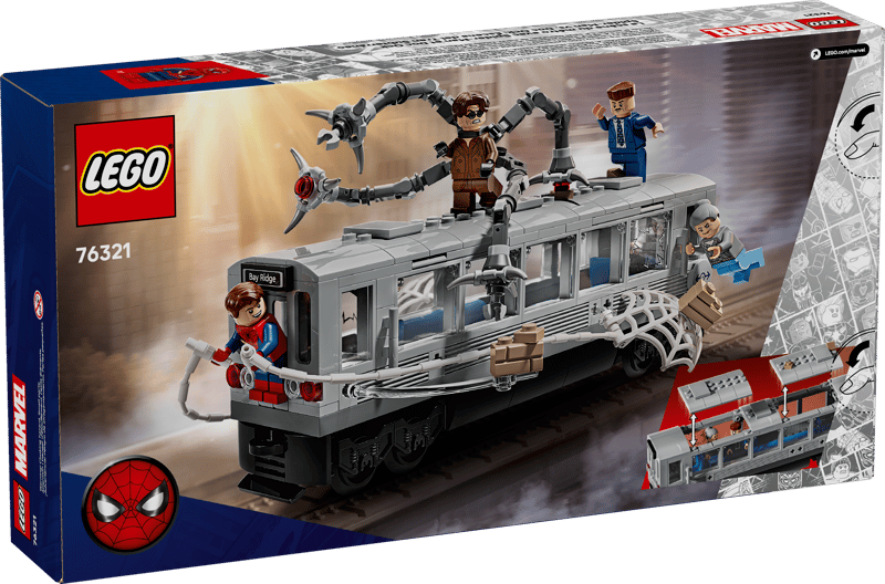 LEGO 76321 Spider-Man vs. Doc Ock Subway Train Scene New Box