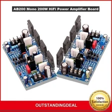 AB200 Mono 200W HiFi Power Amplifier Board 1943 + 5200 Pair Tube Amplifier Module 